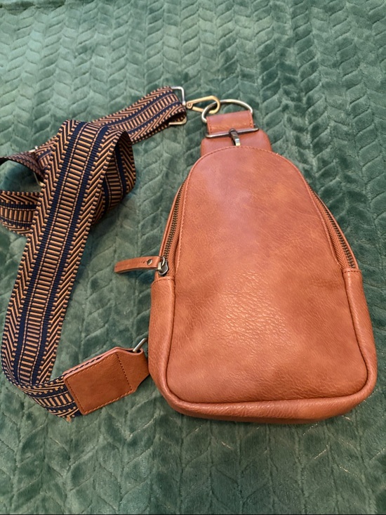 Anthropologie Handbags - Urban Originals Anthropology Sling Bag Brown Detachable Strap